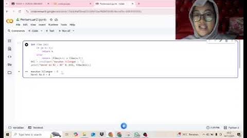 Tugas 1 Struktur Data - Fungsi Rekursif (deret fibonacci)
