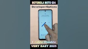 Motorola Moto G04 /How To Enable/Disable Developer, options/USB Debugging on MOTOROLA Moto G04-2025