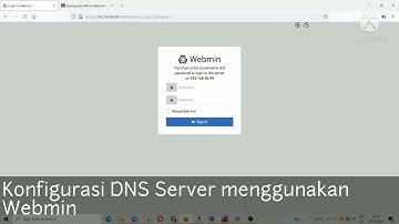 Konfigurasi DNS Server menggunakan Webmin