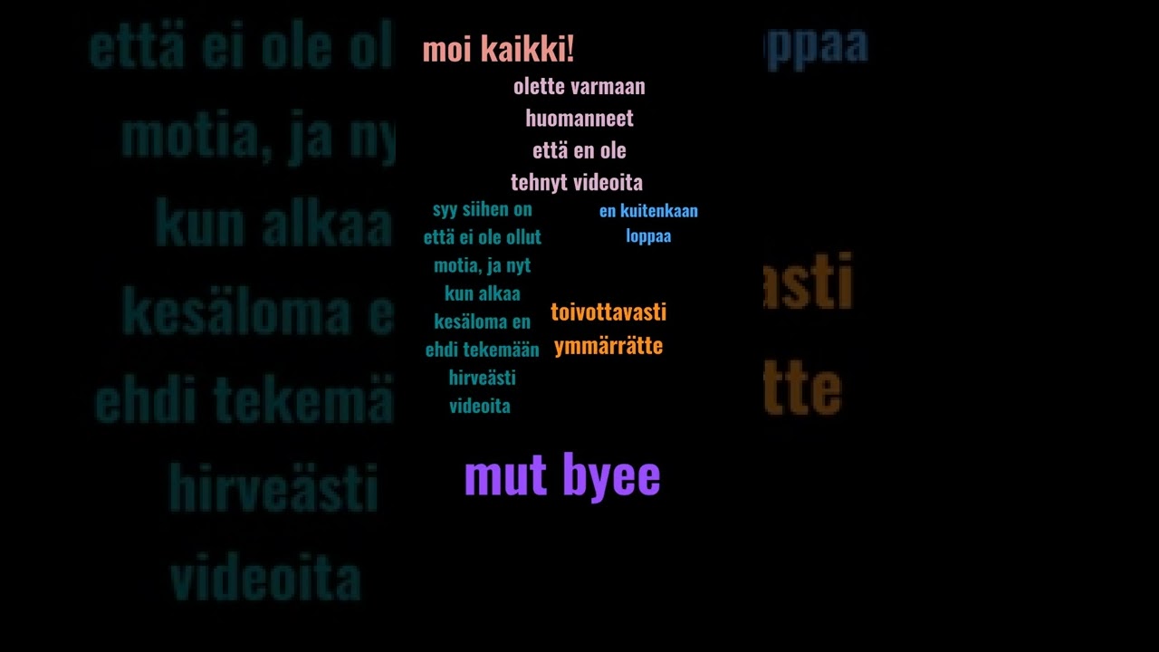 Ilmoitus asiaa!! 🌷