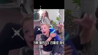 꼬마와 농구선수 첫 만남 #감동순간#팬과스타#농구스타#어린이리액션