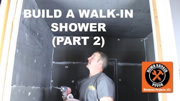 How to Build a Walk-In Shower (Part 2: Wedi Panels)(Step-by-Step) -- by Home Repair Tutor