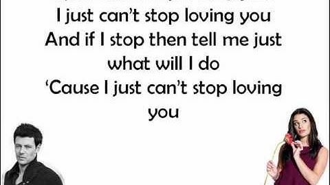 Thumbnail of Glee - I Just Can't Stop Loving You With Lyrics