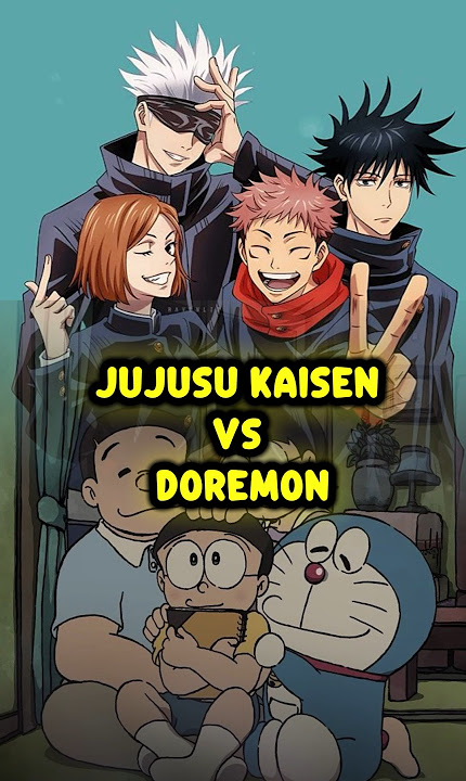Jujusu kaisen vs doremon #anime #jujutsukaisen #doraemon #shorts
