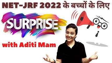 Big Update for NTA UGC-NET JRF 2022 | Surprise for Paper 1 Brahmastra for August Shift | Aditi Ma