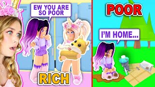 POPULAR GIRL Pretended To Be RICH But Was *SECRETLY* POOR In Adopt Me! (Roblox)