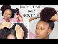 Night Time Hair Routine + No Breakage Overnight | Long Healthy Natural Hair | Journeytowaistlength