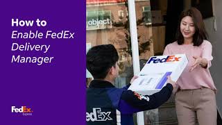 How to Enable FedEx Delivery Manager EN