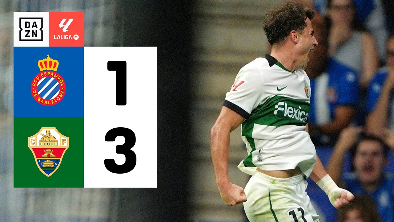 Resumen: RCD Espanyol vs Elche CF (1-3) | Resumen y goles | Highlights LALIGA EA SPORTS