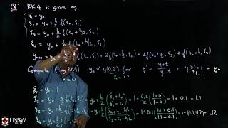 6.2 Runge Kutta method of order 4