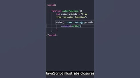 JavaScript illustrate closures #shorts #reels #trending #trend #ytshorts #shortsvideo #viral #fyp