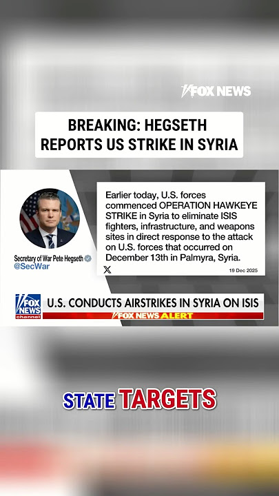 BREAKING: US strikes ISIS targets in Syria in retaliation for the killing of 3 Americans