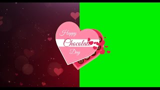 Happy Chocolate Day Animated Text Green Screen Croma