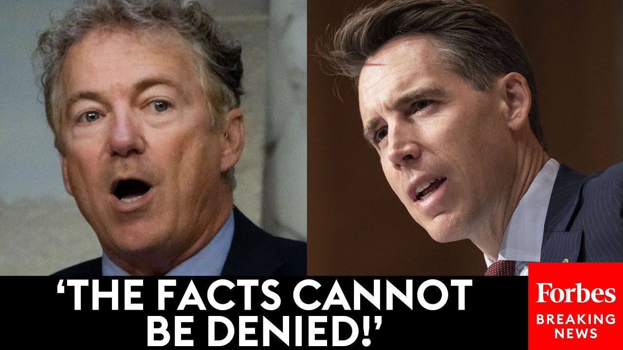 ⁣JUST IN: Josh Hawley And Rand Paul Escalate Shocking Senate Floor Clash Over Proposed TikTok Ban