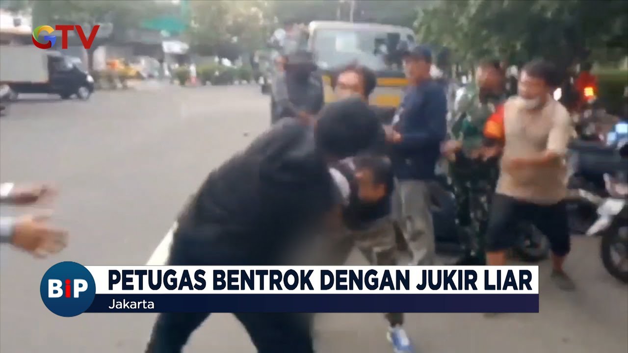 Razia Parkir Liar, Petugas Bentrok dengan Jukir Liar #BuletiniNewsPagi 09/02