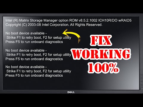 SOLVED: Dell No Boot Device Press F1 F2 F5 Black Screen With M.2 Disk