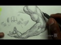 Pen & Ink Drawing Tips | How Add Crosshatching To An Arm