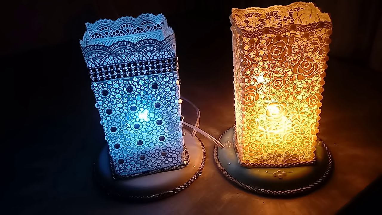 Как сделать квадратную лампу с бутылкой для домашних животных