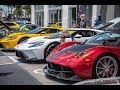 Lamborghini Urus Aventador Laferrari Pagani Porsche 918 Exotics and Espresso at Lamborghini Miami