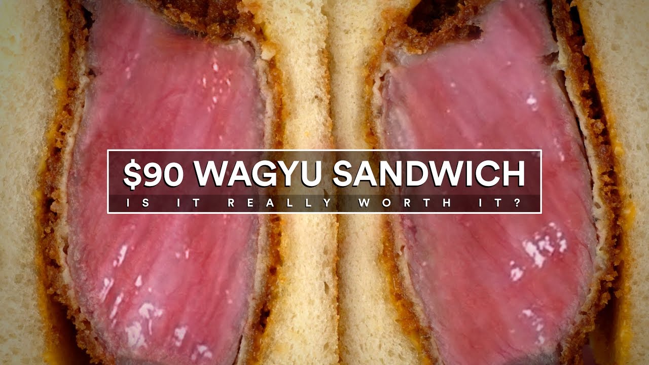 $90 WAGYU Sandwich! Is it WORTH IT? - YouTube