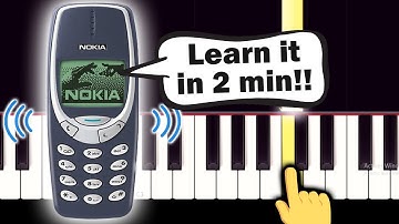 Nokia Ringtone Tune - EASY Piano tutorial