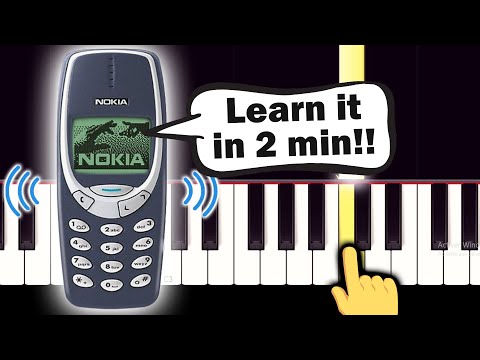 Nokia Ringtone Tune - EASY Piano tutorial