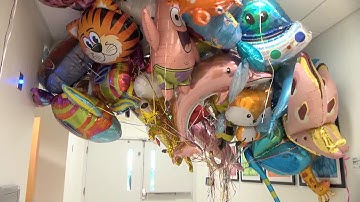 Balloons fill UVA Children’s Hospital as part of recycling initiative
