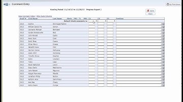 Skyward Entering grades:comments secondary