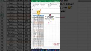 How to remove duplicate row in Excel #exceltips #exceltricks #shorts