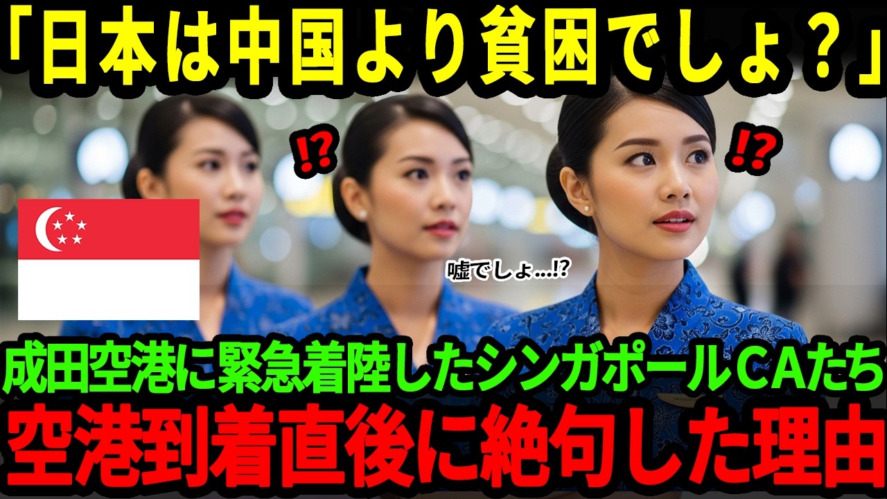 【海外の反応】「日本が豊かだなんて嘘でしょ？」シンガポール人CAたちが台風で成田空港に緊急着陸、停電時の空港の姿に驚愕した理由