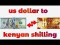 Us dollar to kenyan shilling exchange rate today  usd to kes  dollar to shilling