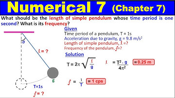 Numerical 7 Chapter 7 Physics Class 11 | Oscillations | 1st Year KPK Syllabus | Study With ME