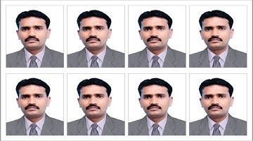 How to make Passport size picture in coreldraw very easy in hindi urdu