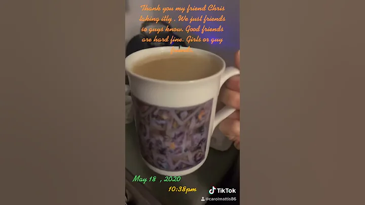 10:38pm Me Carol Mattis making me some tea. Relax ...