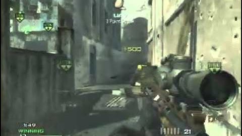 triple kill quickscope- Bakaara mw3