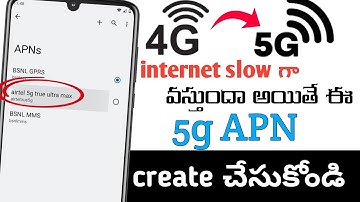 How to fix slow internet l secret APN that converts 4G to 5G on any network l Telugu tech plant 