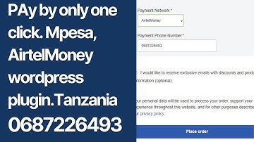 WordPress Mobile payment plugin in Tanzania: Mpesa and Airtel Money online