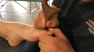 Reflexology foot massage using tools. Deep tissue massage on Ed part 3. Raynor Naturopathic massage.