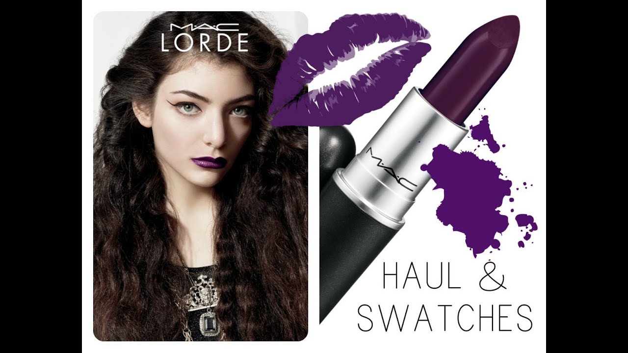 MAC Lorde Pure Heroine lipstick haul with swatches and comparisons