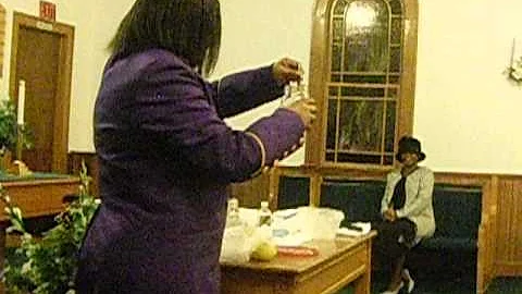 Pastor Mary Atkinson at Piney Groves , Pastor Robe...