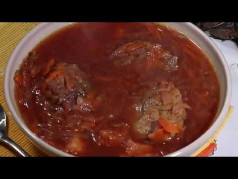 מרק בורשט רומני / Romanian borscht soup