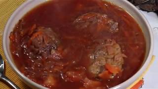 מרק בורשט רומני / Romanian borscht soup