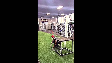 AF Training Videos - Lateral Depth Jump into Lateral Squat Jump into Depth Jump into Squat Box Jump