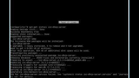Install dan Konfigurasi DHCP Server Debian 8