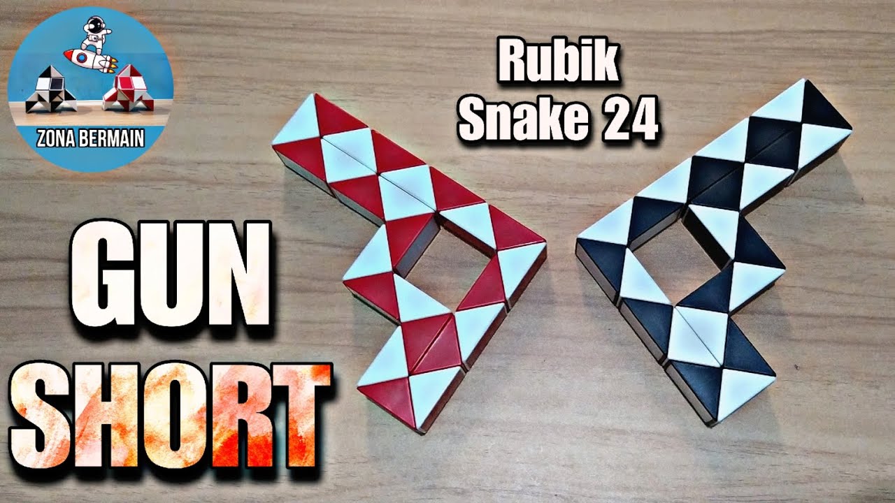 TUTORIAL Rubik Snake Pistol Pendek • Zona Bermain Anak YouTube