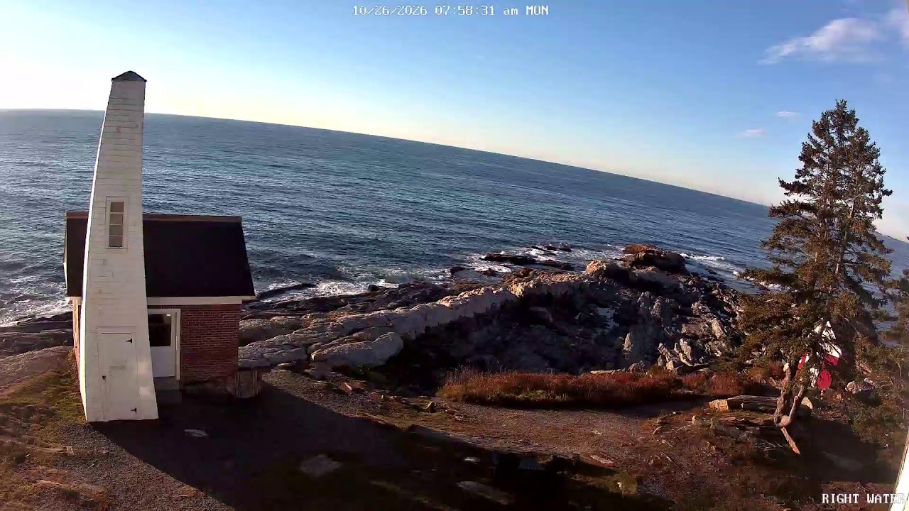 Pemaquid Lighthouse Park Surf Cam — Bristol, ME live camera thumbnail