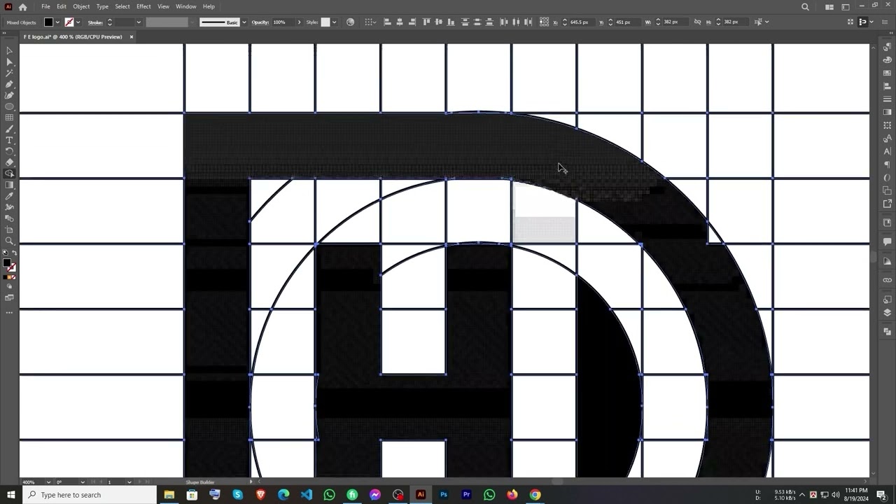 D H Letter Logo Design Tutorial | Logo Design | Adobe Illustrator | Suraiya Azim |