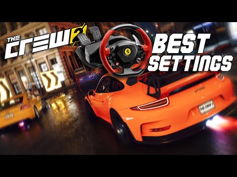 *NEW* BEST WHEEL SETTINGS for THRUSTMASTER FERRARI 458 SPIDER RACING WHEEL | THE CREW 2