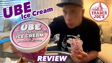 NEW TRADER JOES “UBE” ICE CREAM REVIEW