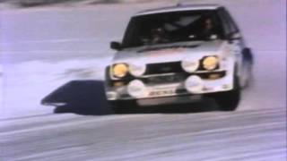 DRIFTING on ICE with Hannu Mikkola and Bjorn Waldegard - Ford Escort Mk2